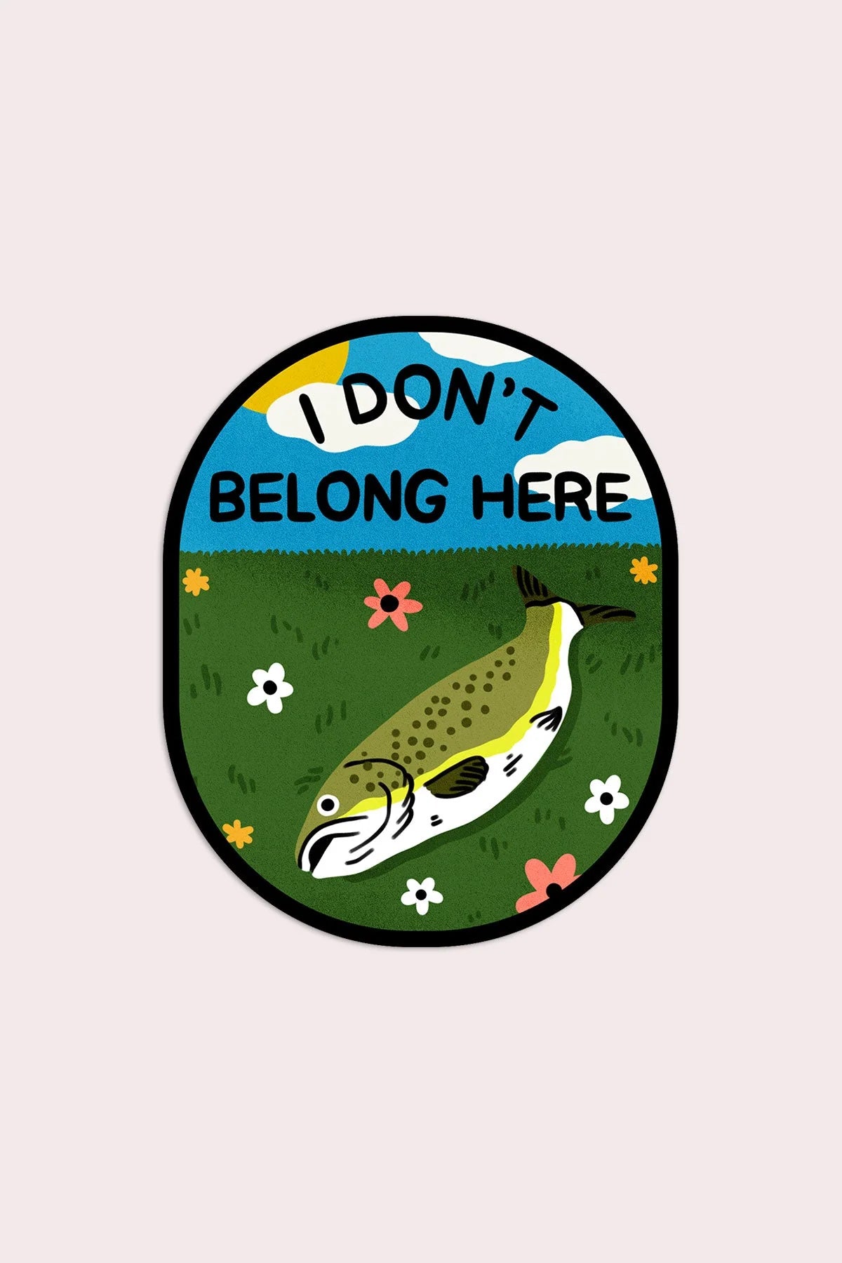 I Don't Belong Here Vinyl Sticker | Olivia Mew
