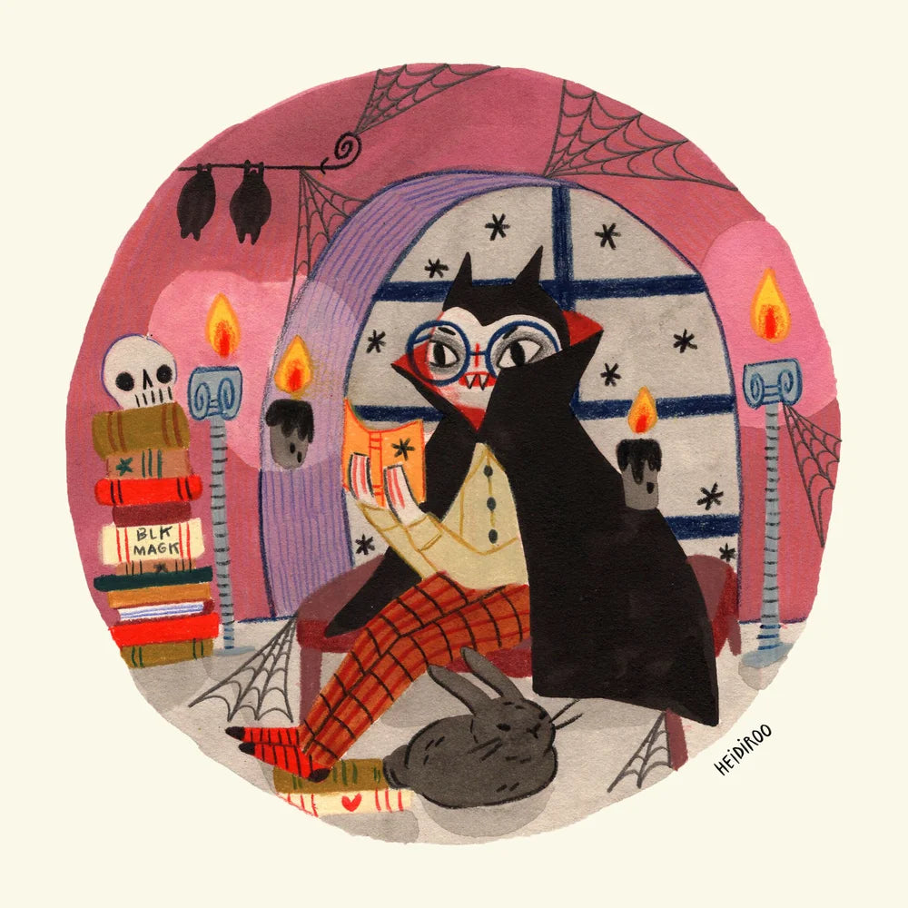 Dracula's Library Art Print | Heidi Moreno (CA)