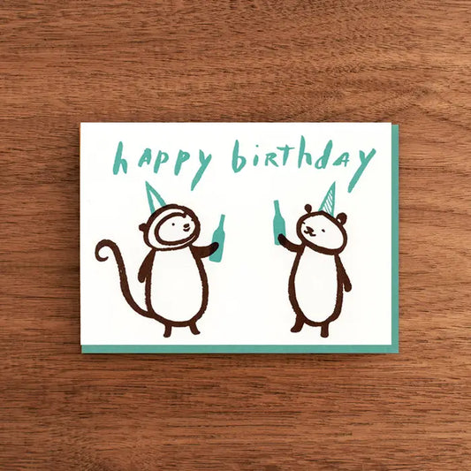 Drinks Letterpress Birthday Card | Fomato (CA)
