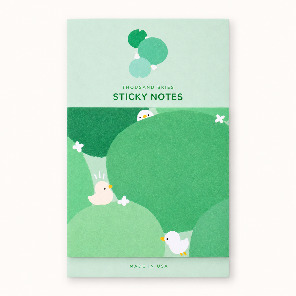 Duckies in Green Pads Sticky Notes | Thousand Skies (CA)