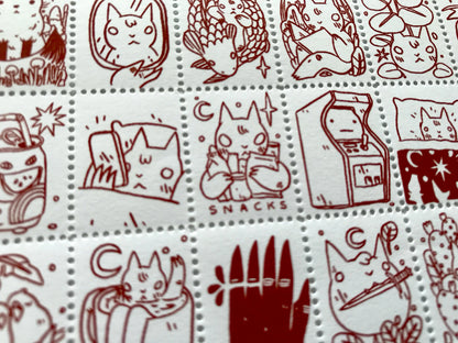 Portland Stamp Company Artist Series | Deth P. Sun (CA) | Creatures