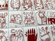 Load image into Gallery viewer, Portland Stamp Company Artist Series | Deth P. Sun (CA) | Creatures
