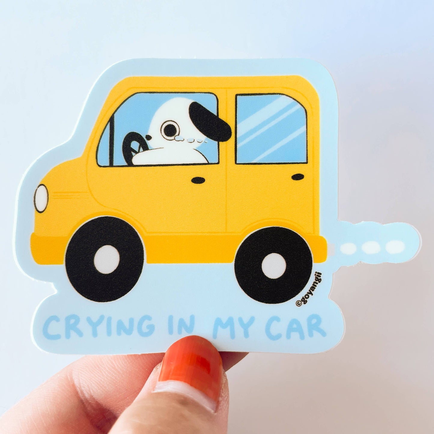 Crying In My Car Vinyl Sticker | Goyangii (CA)