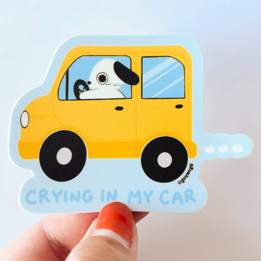 Crying In My Car Vinyl Sticker | Goyangii (CA)