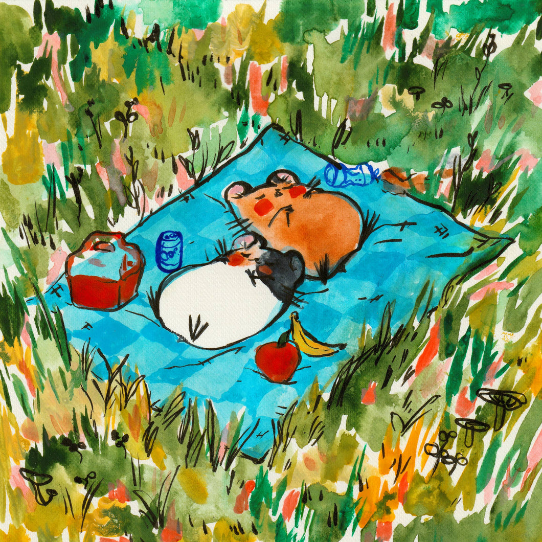 Picnic Hams Art Print | Rebekah Evans (NC)