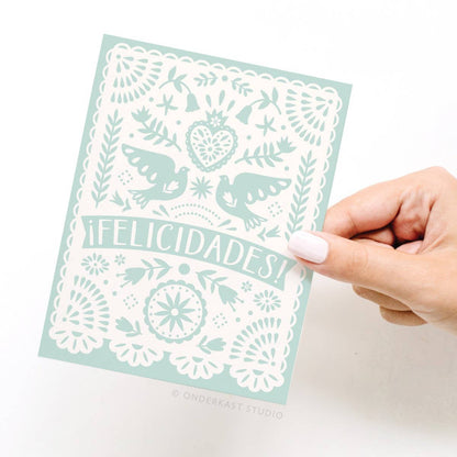 Felicidades Papel Picado Greeting Card | Onderkast (TX)