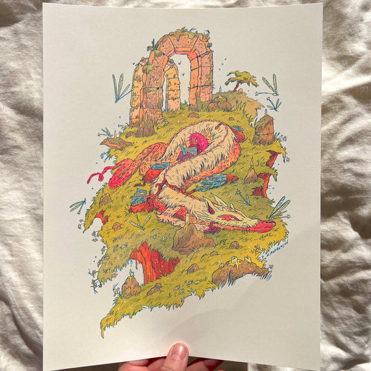 The Book Dragon Riso Print | Natalie Andrewson (CA)