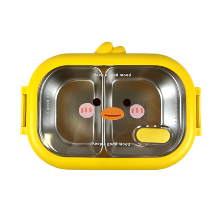 Chicks Bento Lunch Box with Stainless Steel Interior Lining (Japan)