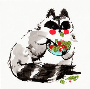 Havin' a Salad Art Print | Rebekah Evans (NC)