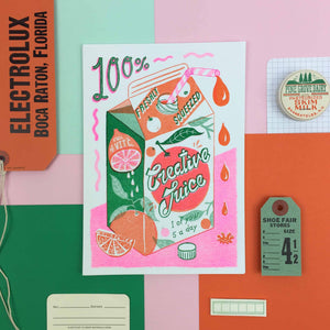 Creative Juice A5  Risograph Print | Jacqueline Colley (UK)