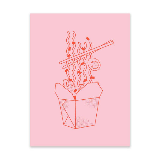 Noodle Box Risograph Print | Ohh Deer (UK)