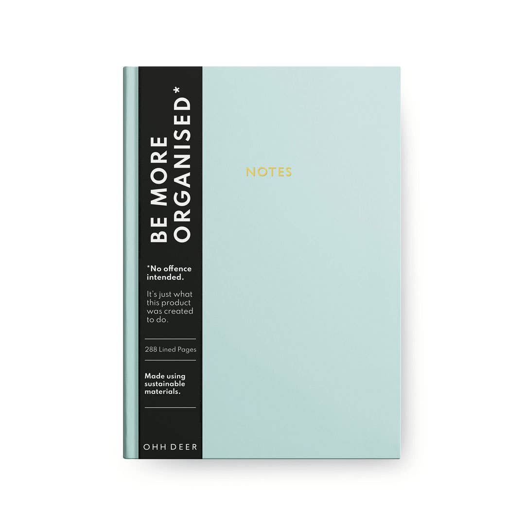 Pastel Blue Linen Notebook (A5) | Ohh Deer (UK)