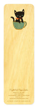 Load image into Gallery viewer, Cuppa Cat Wood Bookmark | Night Owl Paper Goods (AL)
