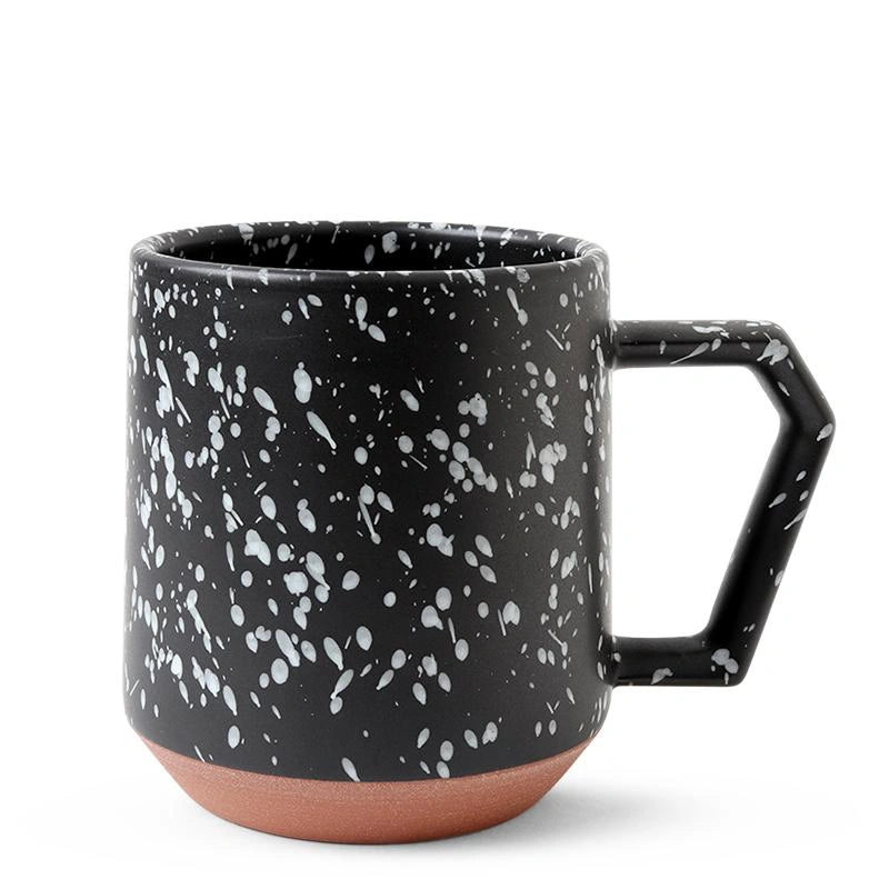 Stackable 12oz Ceramic Mug | Splash Black/White | CHIPS Inc (Japan)