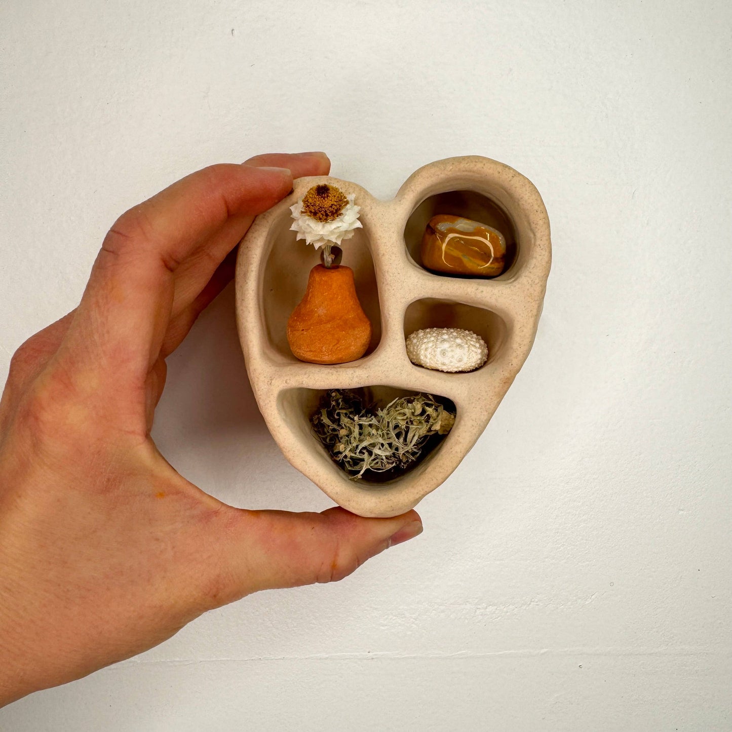 Mini Cement Heart of Inspiration | Sand | The Minimalist Ceramist (CA)