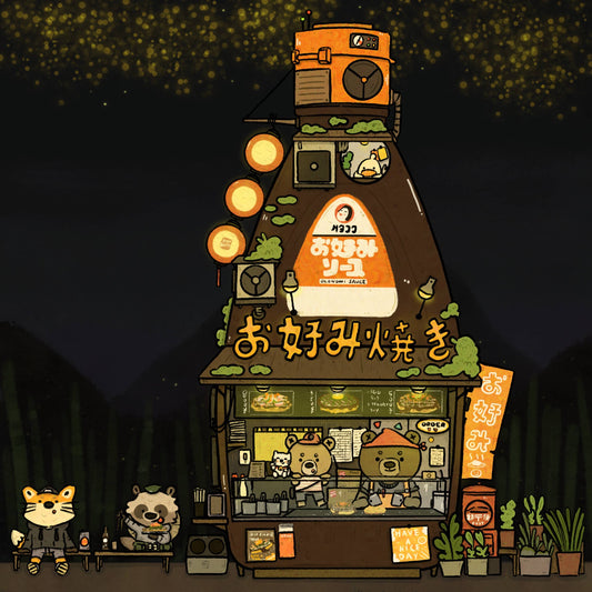 Okonomiyaki Stall Art Print | Sushiboiiiyy (CAN)