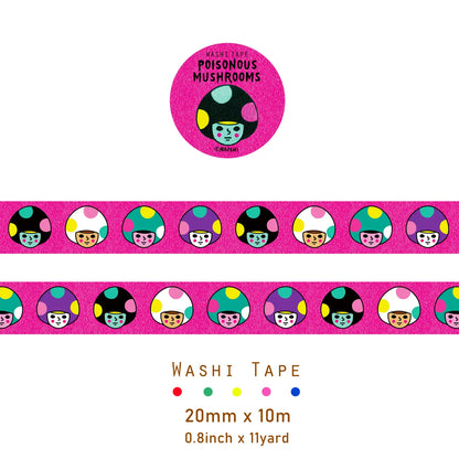 Poisonous Mushroom Washi Tape | Naoshi (CA)