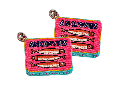 Beaded Anchovies Tin Coin Purse | Lily Posh (CA)