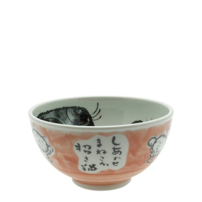 Ceramic Fortune Cat Rice Bowl (Japan)