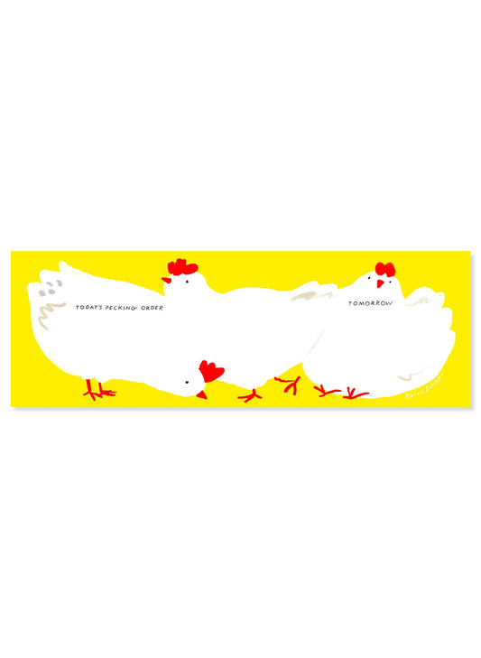 Chickens Desk Planner Notepad | Karen Schipper (SC)