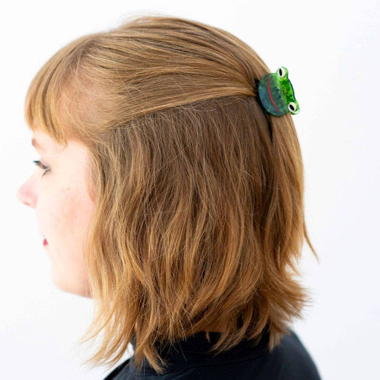 Mini Green Froggy Hair Claw Clip | Jenny Lemmons (CA)