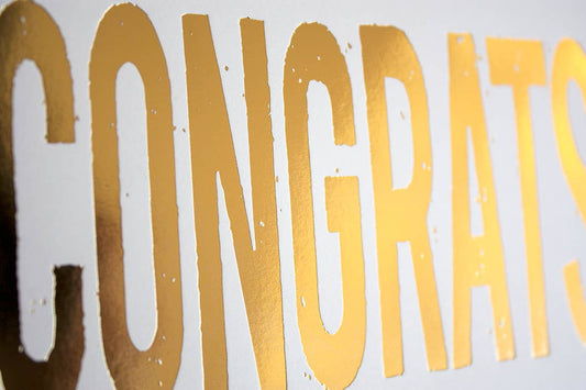 Congrats Gold Foil | Fugu Fugu (CA)