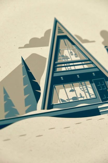 Cabin Series Screenprint | Cascade | DKNG Studios (CA)