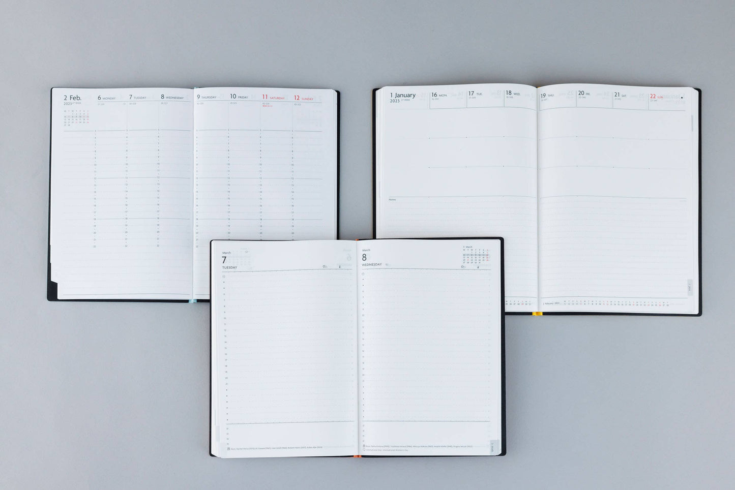 Weekly Notebook A5 |Lamp Black |  MARK’S Inc (Japan)