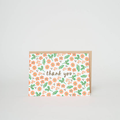 Boxed Set Thank You Floral Letterpress Greeting Cards | Hello!Lucky (CA)