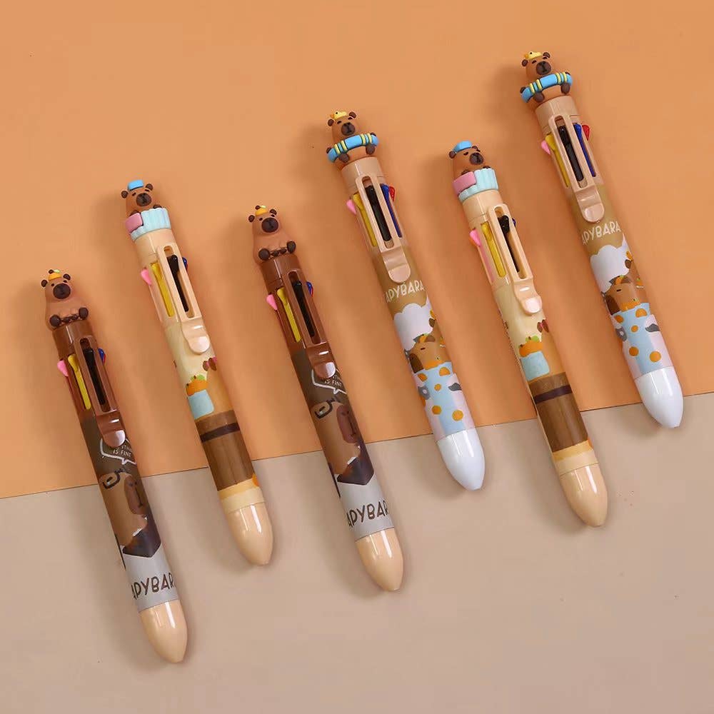 Capybara 8-Color Retractable Ball Pen | Sofun (CN)
