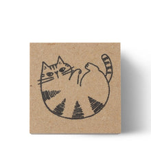 Load image into Gallery viewer, Curled Up Cat Stamp | Decole (Japan)
