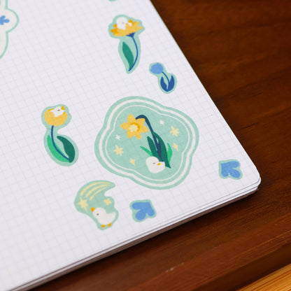 Flower Duck washi sticker sheet by Thousand Skies, alternate view 5