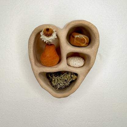 Mini Cement Heart of Inspiration | Sand | The Minimalist Ceramist (CA)