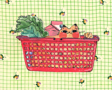 Load image into Gallery viewer, Basket Cat Mini Print | Rebekah Evans (NC)
