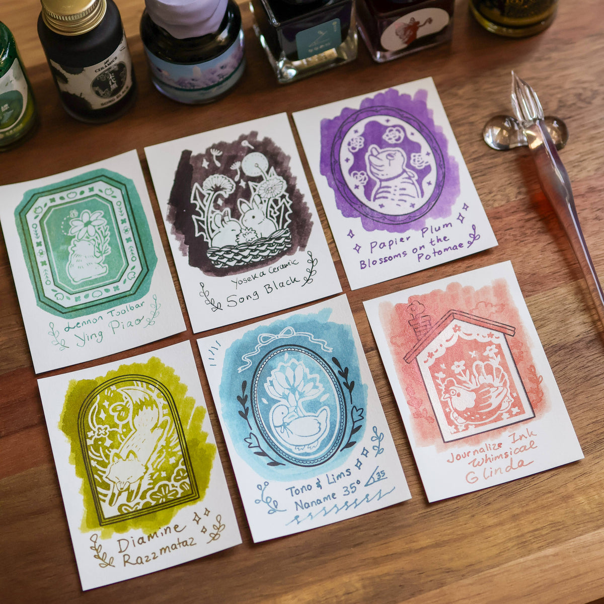 Flower Tales ink swatch cards by Thousand Skies, alternate view 11