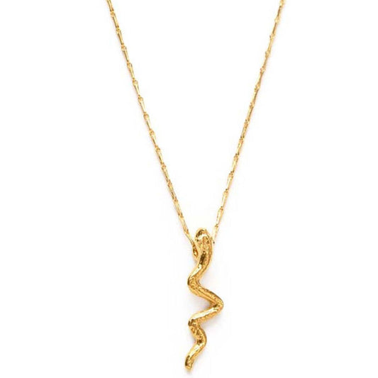 Tiny Gold Serpent Necklace | Amano Studio (CA)