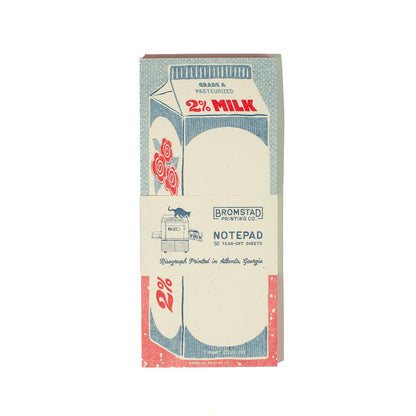 2% Milk - Risograph Notepad | Bromstad Printing Co. (VA)