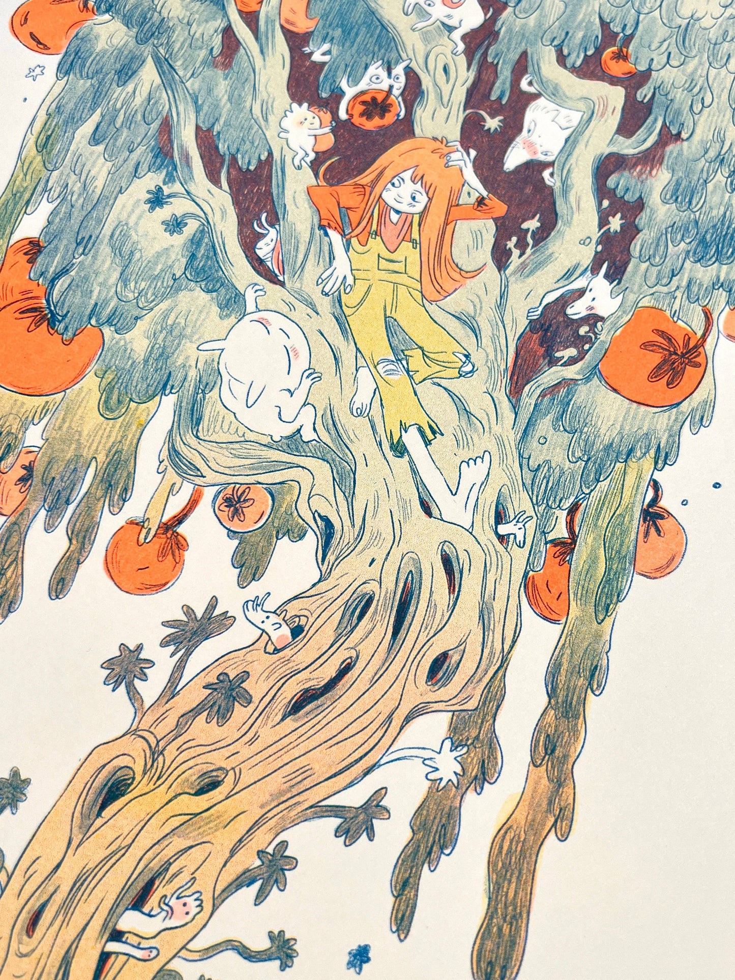 Magical Orange Tree Riso Print | Natalie Andrewson (CA)