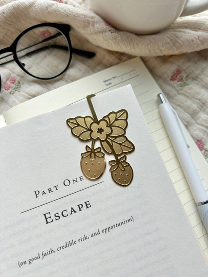 Strawberry Brass Bookmark | Chocolett (OR)