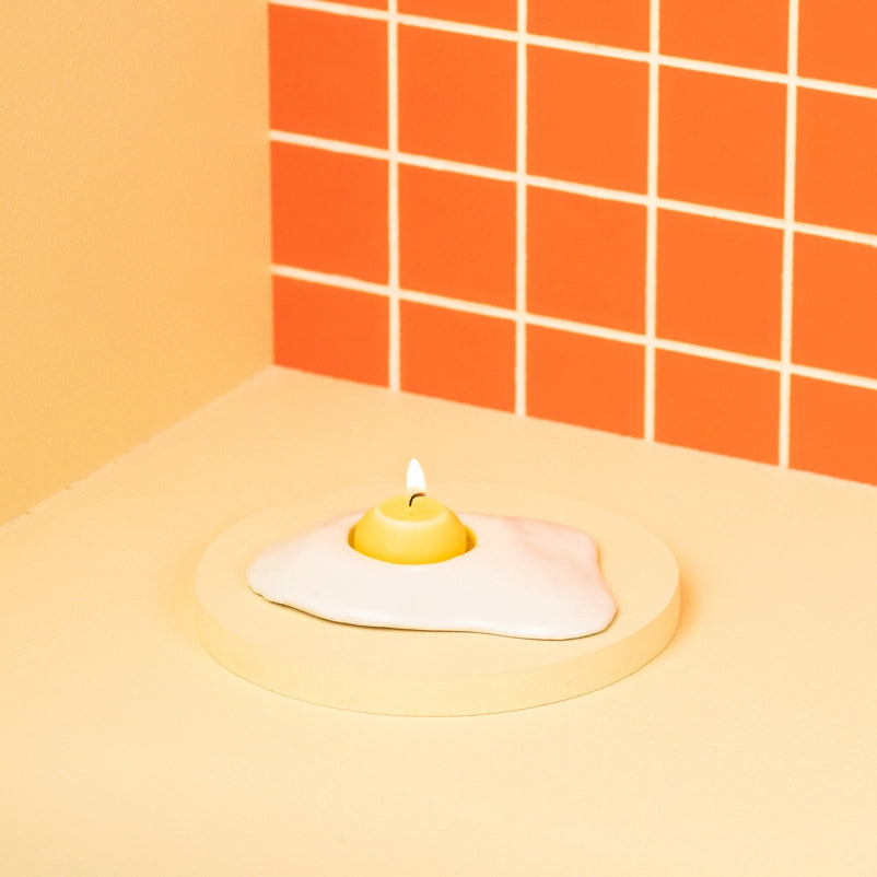 Ceramic Egg Tea Light Candle Holder | Collin Garrity (MO)