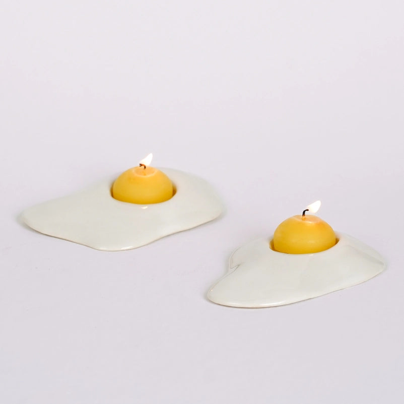 Ceramic Egg Tea Light Candle Holder | Collin Garrity (MO)