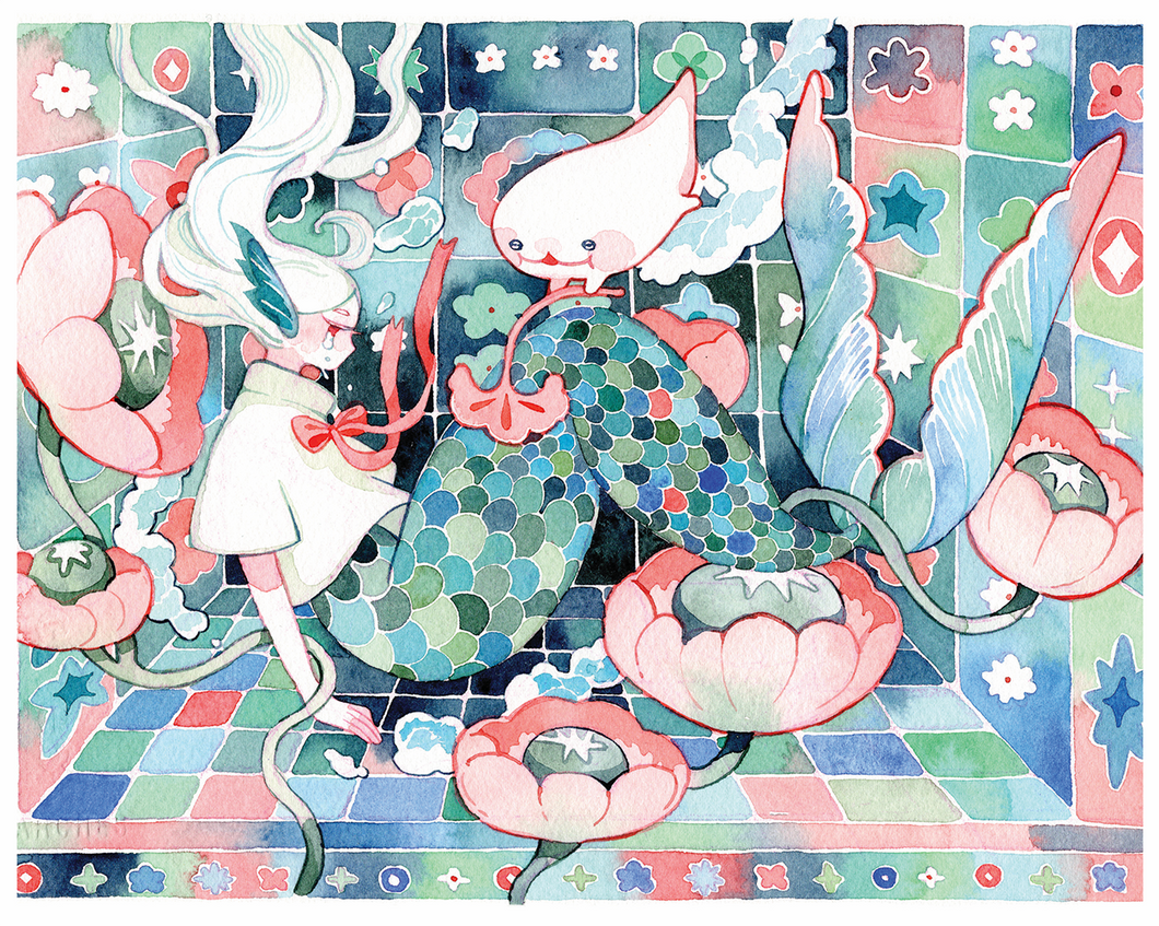 Electric Aquarium Art Print | Koyamori (CAN)