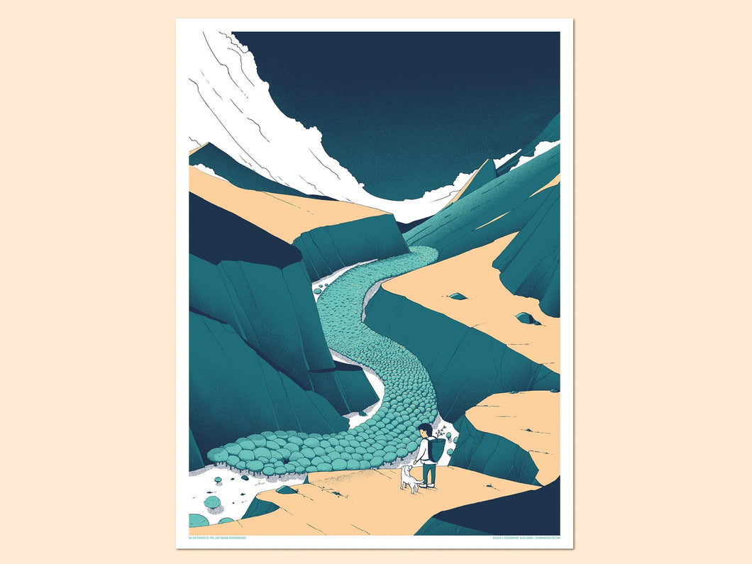 Standing On the Shores Screen Print | Alex Hanke (Hamburg)