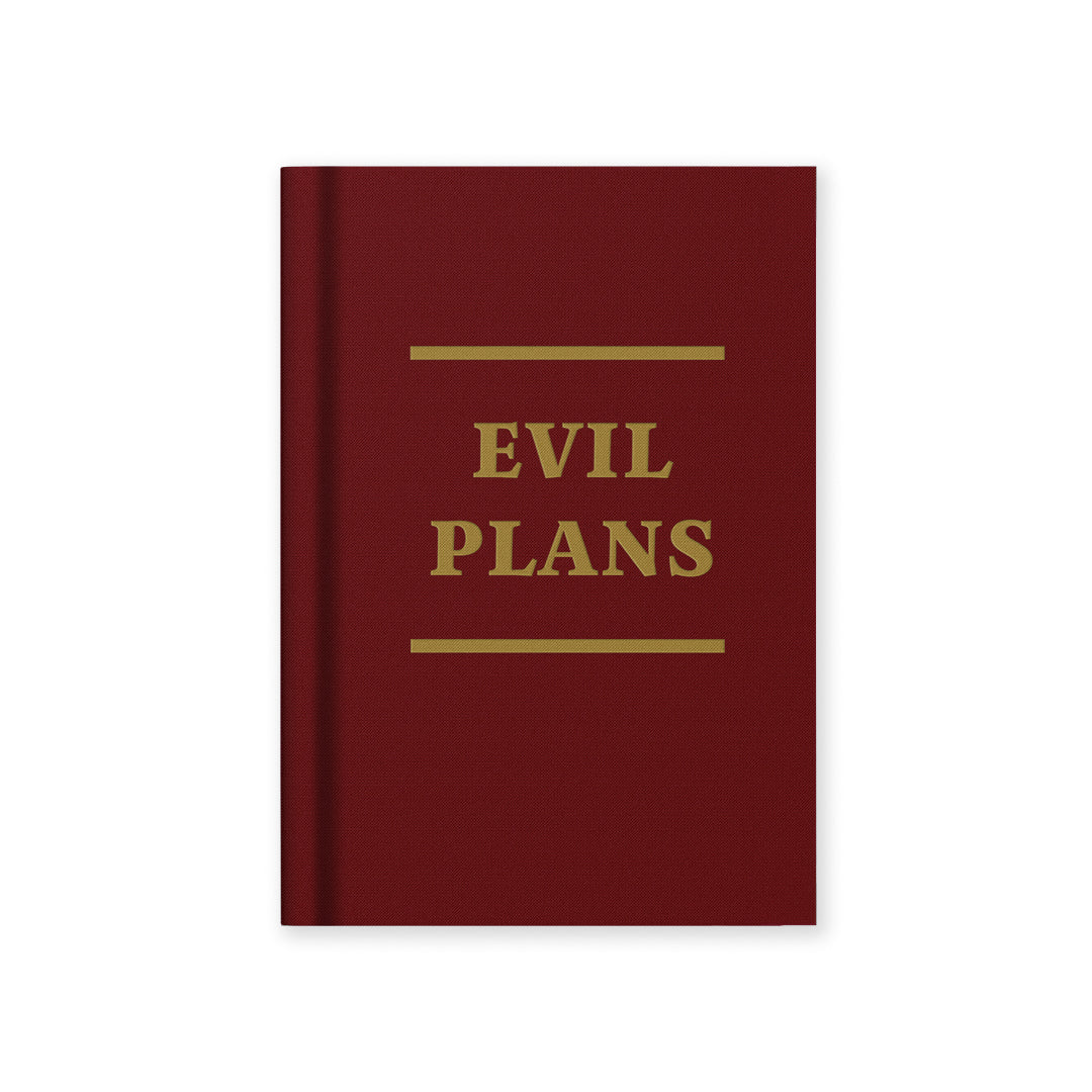 Evil Plans Mini Hardback Notebook A7 | Ohh Deer (UK)