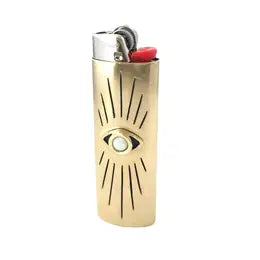 Eye Lighter Case Brass/Opal | Therese Kuempel (IL)