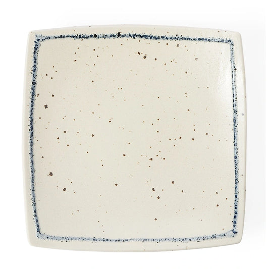 Square Border Ceramic Plate (Japan)