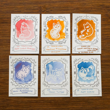 Neighborhood Cats ink swatch cards by Thousand Skies, alternate view 4