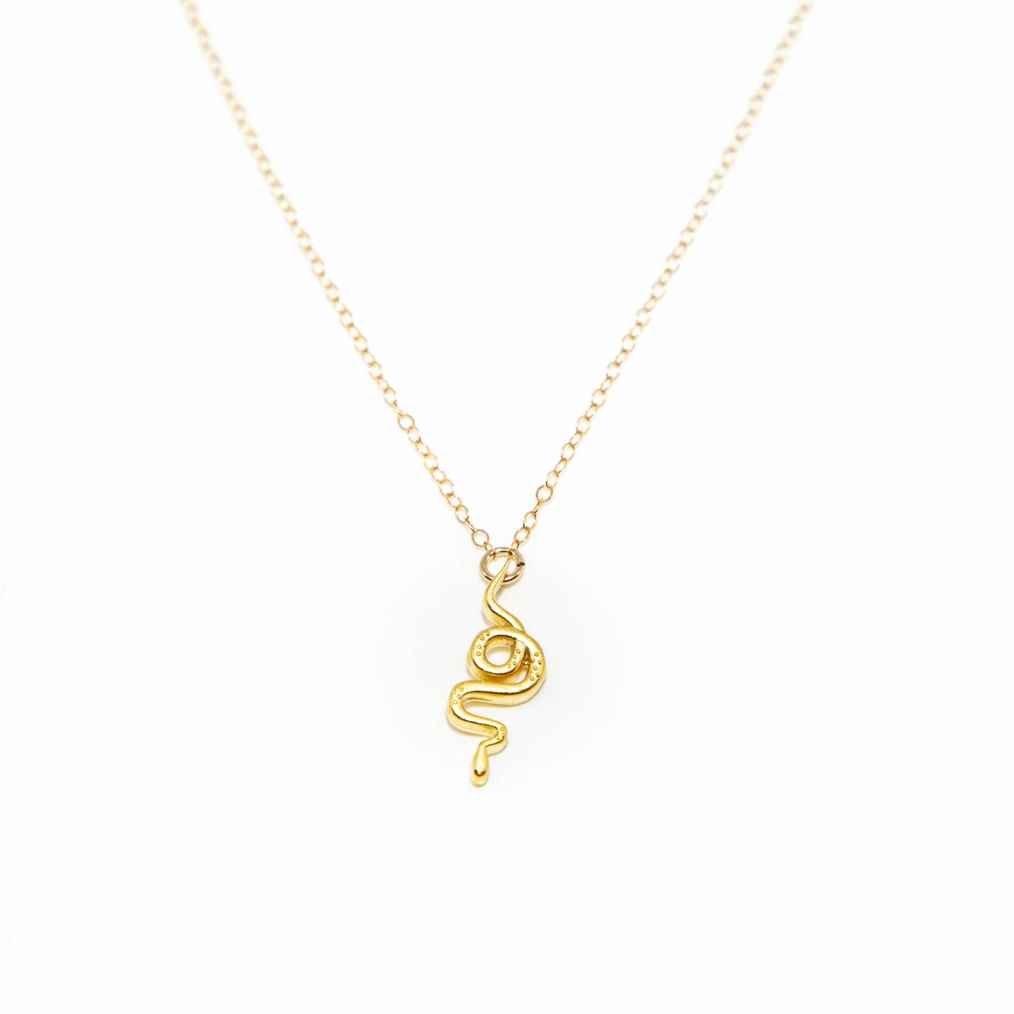 Celestial Snake Necklace | 18K GP | Mineral and Matter (UT)