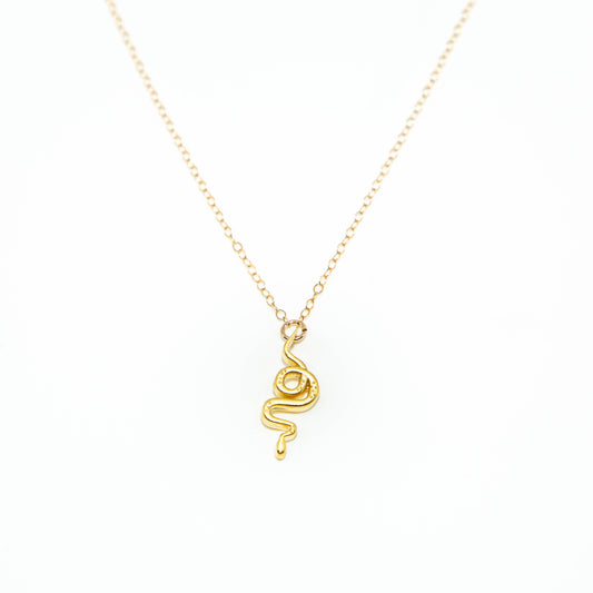 Celestial Snake Necklace | 18K GP | Mineral and Matter (UT)