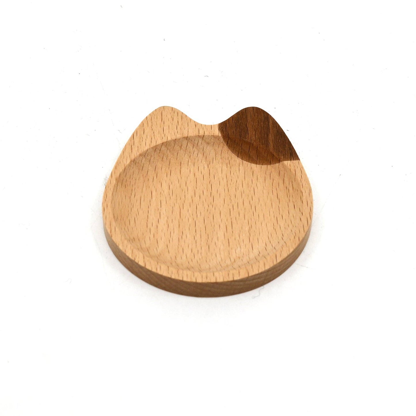 Calico Cat Shaped Wooden Sauce Dish (Japan)